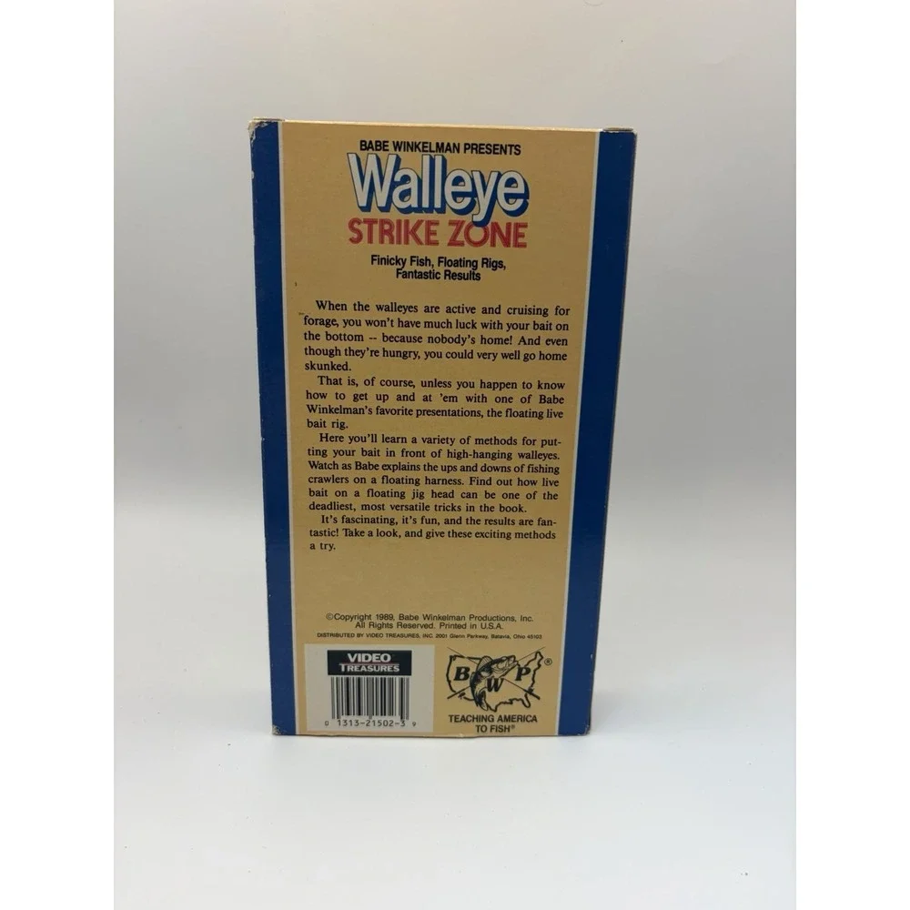 Walleye Strike Zone ( VHS) Babe Winkleman, Sportsman Wokrshop